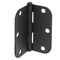 Cauldham Heavy-Duty 3-1/2" Interior Door Hinges with 5/8" Radius Corners - Black